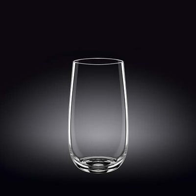 Wilmax WL-888022/6A 18 Oz Olivia Crystalline Longdrink Glass, 6-Piece Set