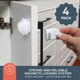 thumbnail image 2 of Dreambaby Adhesive Mag Lock Magnetic Safety Lock for Childproofing, White, 4 Piece, 2 of 7