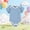 Blue, variant on Abtuhar Summer Rompers Boys And Girls Solid Short Sleeve Brief Length Crotch Snap Casual Jumpsuit Daily Outfit for 0‑3 Years
