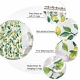 thumbnail image 3 of Summer Lemon Bathroom Shower Curtains with 12 Hooks Polyester Waterproof Shower Curtain for Stalls and Bathtubs Modern Yellow Fruit Green Plant Leaf Decorative Bathroom Privacy Curtain 36x72 Inches, 3 of 8