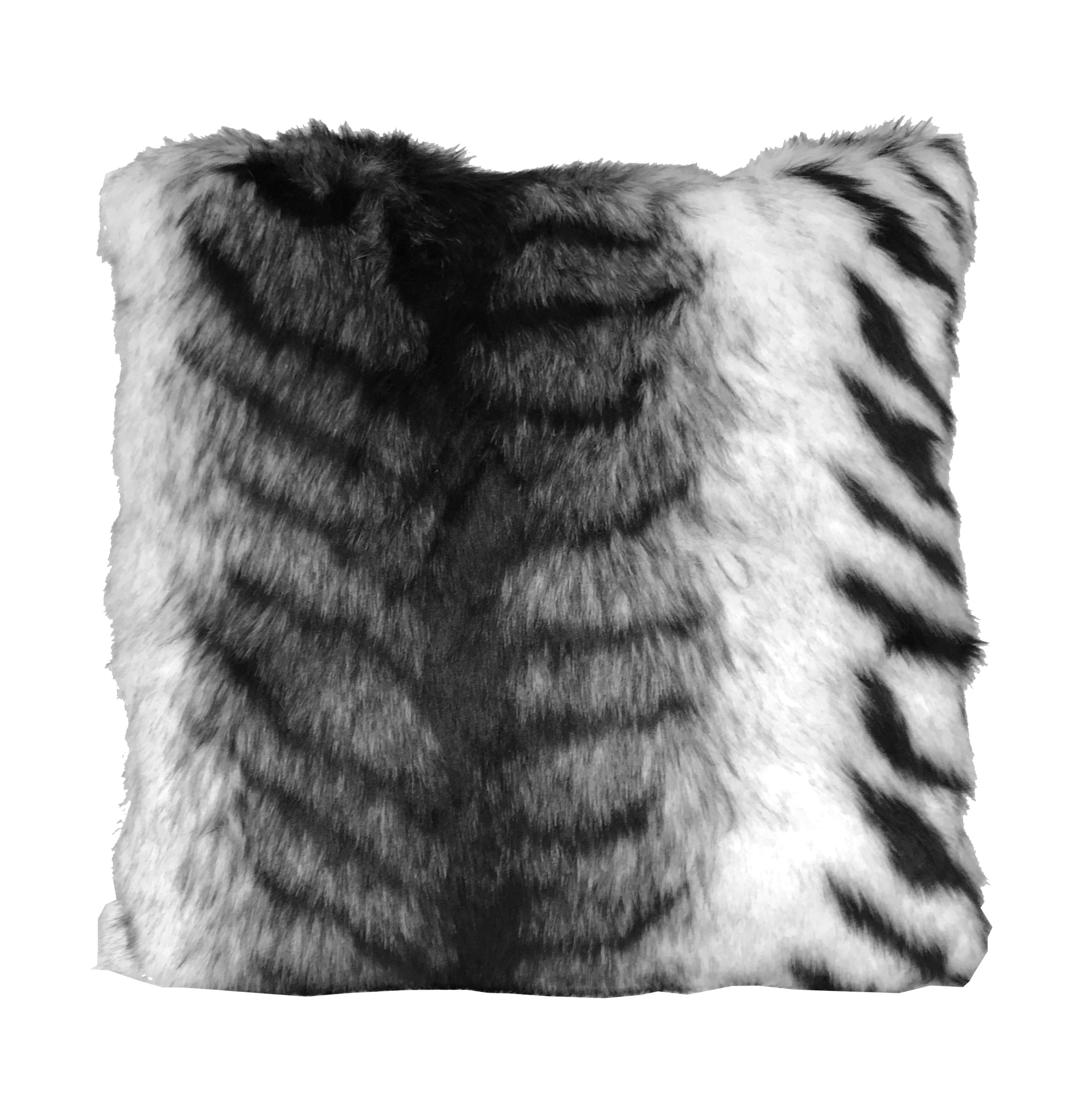 Better Homes & Gardens Zebra Ombre Faux Fur Decorative Pillow