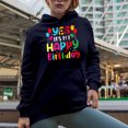 thumbnail image 2 of Yes, It's My Happy Birthday, B-day Celebrant Quote, Navy Blue Hooded Sweatshirt or Hoodie, 3XL, 2 of 5