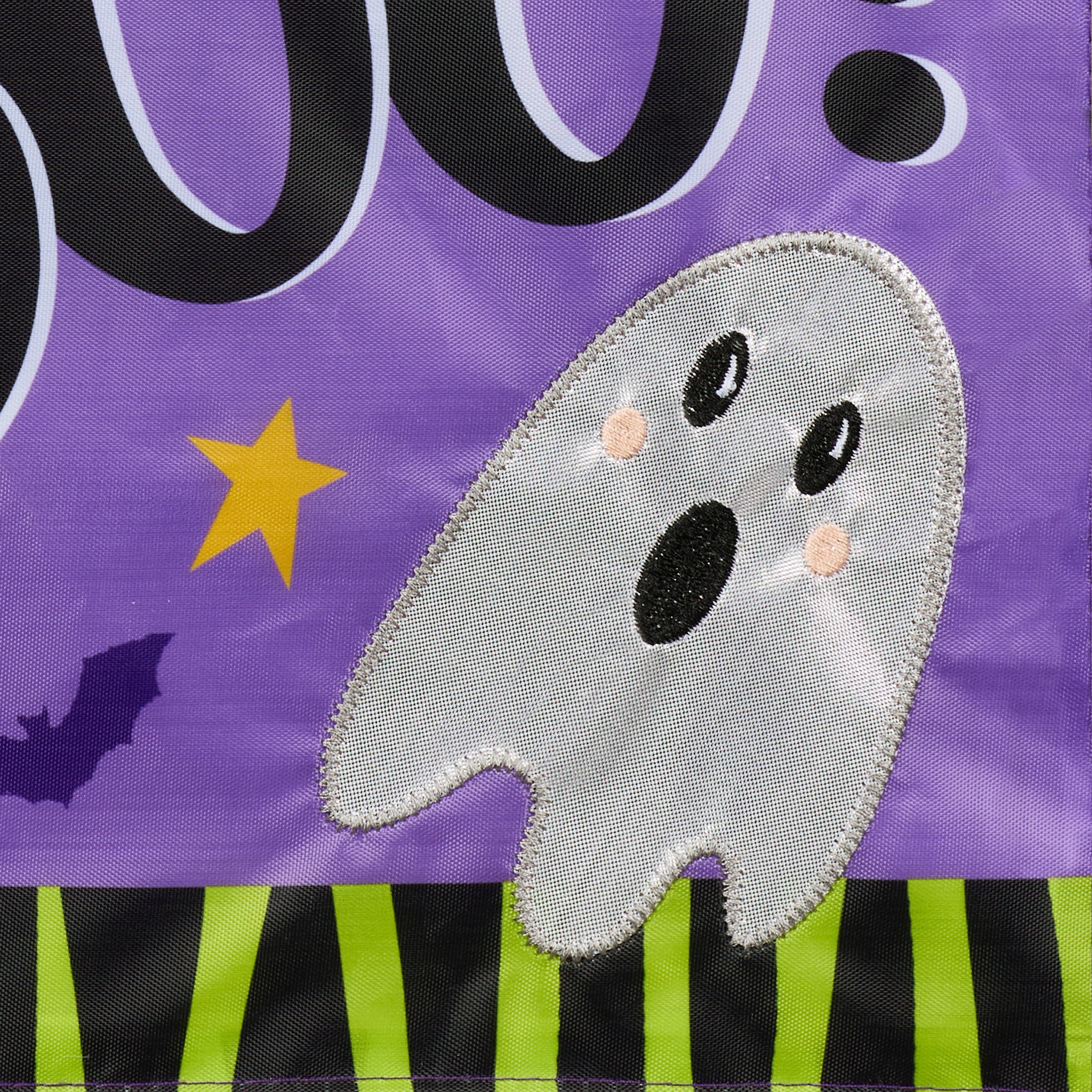 Hey Boo Yard Flag 11.5in x 18in