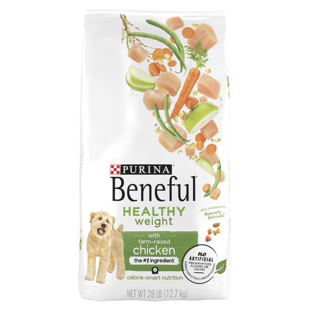 Purina Beneful Healthy Weight Dry Dog Food With FarmRaised Chicken, 28