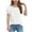 White, variant on XIMIN Teen Girls Tunic T Shirts Ruffle Short Sleeve Crew Neck Tee Tops Dressy Blouses Trendy Flowy Tshirts Summer Solid Color Casual Pleated Loose Blouse