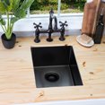thumbnail image 2 of Stainless Steel 15 Inch Single Bowl Undermount Kitchen Sink, 2 of 2