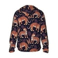 thumbnail image 2 of Picia Leopard Print Women's Men's UPF 50+ Sun Protection Hoodie Shirt Long Sleeve SPF Fishing Outdoor UV Hiking Lightweight Shirts-Large, 2 of 9