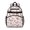 Pink Butterfly Pink Wings Pattern, variant on White Colorful Butterfly Flower Pattern Cute School Backpack Bag for School with Padded Back and Adjustable Shoulder Straps 15.25"x11.5"x5.25"