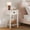 White, variant on HLR 26"H Modern Nightstand with Drawer, Minimal Assembly Wood End Table for Bedroom, Blue