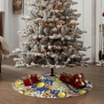 thumbnail image 4 of Haiem Sicilian Style Pattern Christmas Tree Skirt Merry Christmas Party Christmas Tree Decoration,New Year Decorations-30", 4 of 6