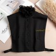 thumbnail image 2 of LoudSung Fake Collar Detachable Half Shirt Blouse False Sleeves Wrist Cuffs Set Elegant Ruffle Design for Women Girls, 2 of 5