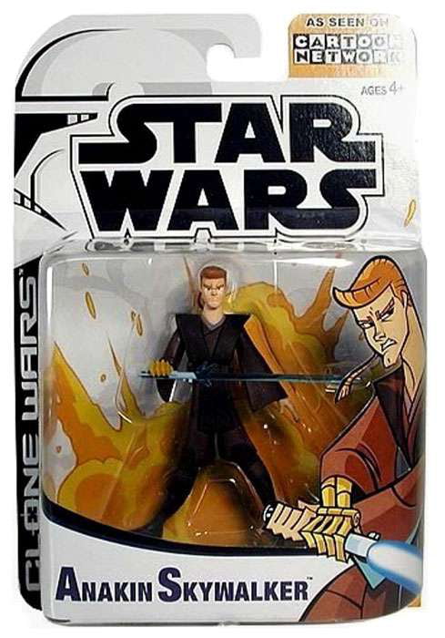 Hasbro Star Wars Clone Cartoon Network Anakin Skywalker Action Figure for sale online 