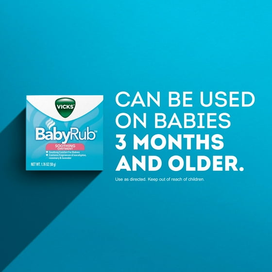 Vicks Babyrub Chest Rub Ointment With Soothing Aloe Eucalyptus Vicks Babyrub Chest Rub Ointment With Soothing Aloe Eucalyptus Lavender And Rosemary From The Makers Of Vaporub 1 76 Oz
