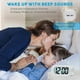 thumbnail image 4 of Digital Alarm Clock with Snooze and Nightlight(White), 4 of 5
