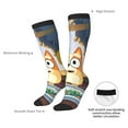thumbnail image 4 of Masiiu Bluey Print Adult Crew socks, Comfortable Novelty Colorful Patterned, Breathable, Stylish Colorblock for Men Women, 4 of 6