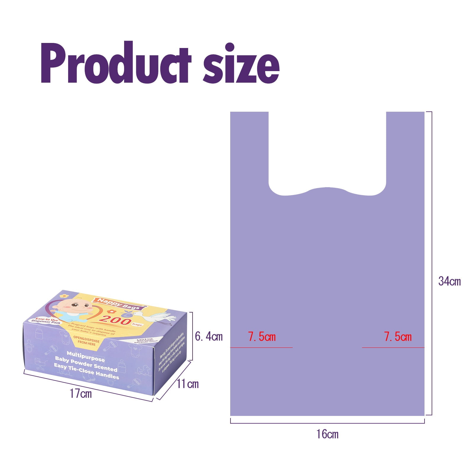 Lavender Scented Multi Purpose Waste Bags With Handle And Easy Tie Closure Durable Disposable Liners For Household Bathroom And Indoor Waste Storage 200 Count