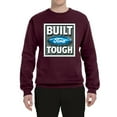 thumbnail image 2 of Wild Bobby, Ford Built Tough, Cars and Trucks, Unisex Crewneck Graphic Sweatshirt, Maroon, Small, 2 of 4