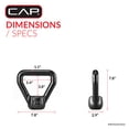 thumbnail image 4 of CAP Barbell Cast Iron Kettlebell, Home Gym Strength Training Weight, 10 lb, 4 of 8