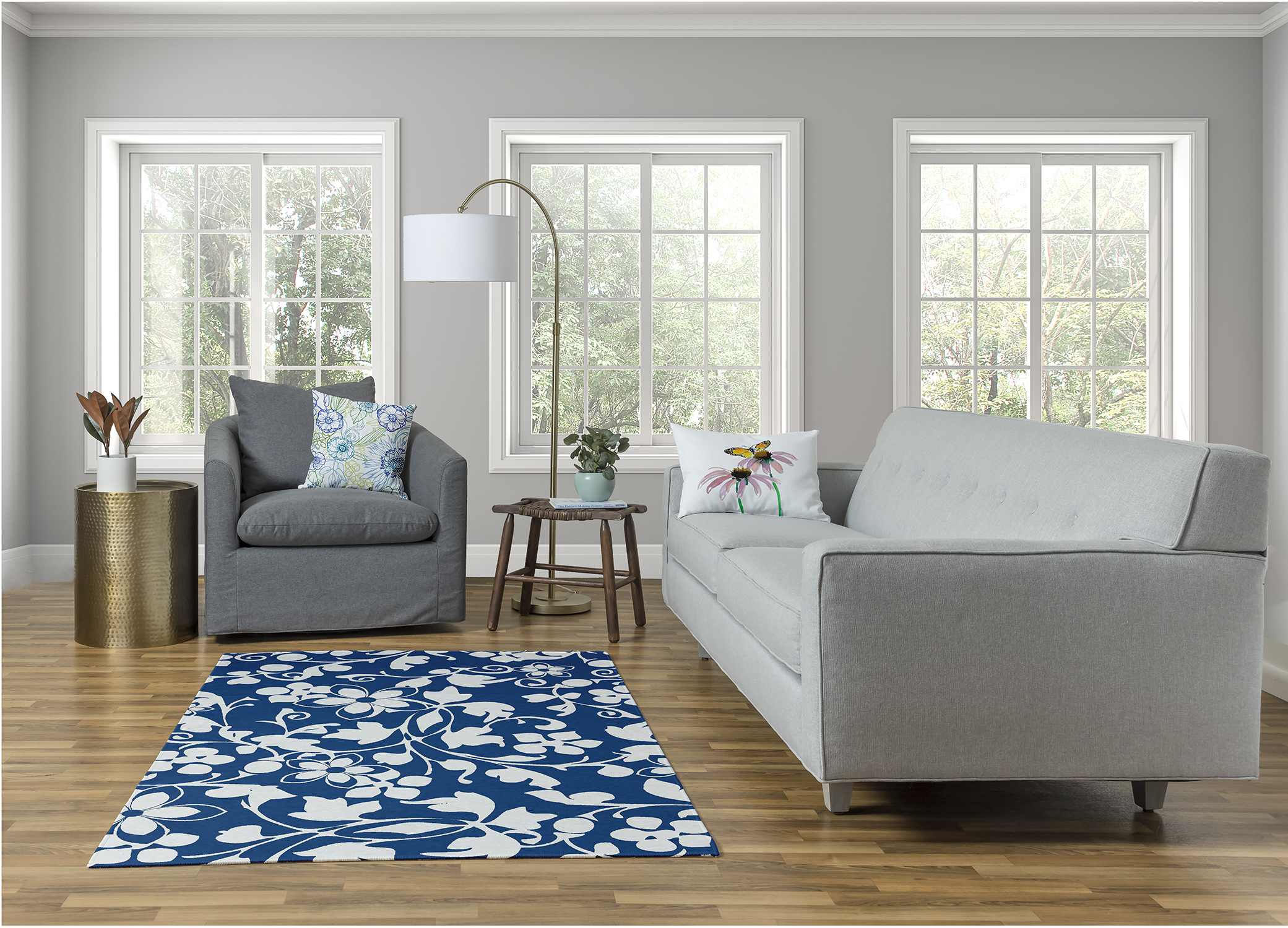 Simply Daisy Floral Frolic Floral Area Rug, 4' x 6'