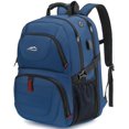 thumbnail image 1 of Mochila de viaje ProeTrade extra grande de 50 litros con puerto USB azul, 1 of 6
