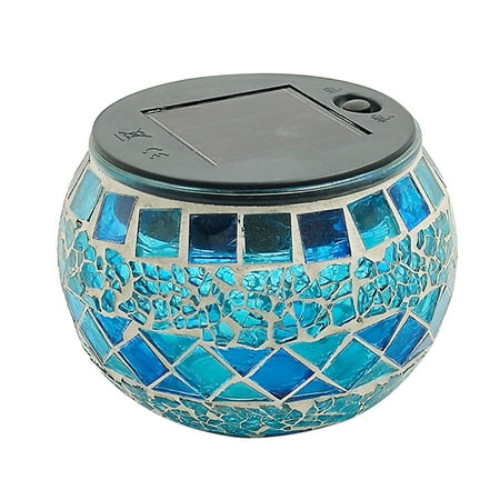 

BELUPAI Mosaic Glass Solar Light Ball Home Lighting Led Led Garden Lights Rechargeable Outdoor Waterproof Color Changing Powered