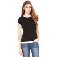 thumbnail image 1 of B8102 BE 8102 CAMISETA DE JERSY TRANSPARENTE 2 EN 1 NEGRO/ BLANCO M Bella + Lienzo B8102, 1 of 1