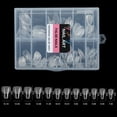 thumbnail image 2 of 206PCS Fake Nails Soft Press On Gel Nail Tips, Pre-Shaped Full Cover Nail Extension, 12 Sizes Acrylic Gelly Tips for Home DIY Manicure-Almond, 2 of 6