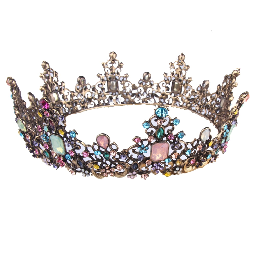 Details about   Wedding Crown Tiaras Queen Bride Earrings Crystal Rhinestone Bridal Hair Jewelry 