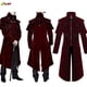 thumbnail image 2 of Chaqueta tipo gabardina para hombre, estilo gótico medieval, steampunk, con diseño de castillo, vampiro, diablo, rojo, para cosplay, estilo victoriano, de lujo, 2 of 5