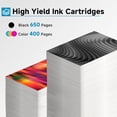 thumbnail image 3 of Cartucho de tinta de repuesto Skyink 65XL para HP 65 XL (negro/color), 3 of 6