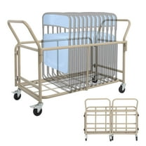 Reykilor Folding Chair Cart w/Wheels, Vertical or Horizontal Placement Chair Cart, Metal Folding Chair Storage Rack for 10-20 Chairs, 220 lbs Capacity