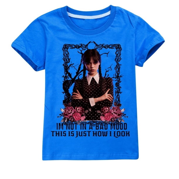 Camiseta de manga corta de algodón para niños, vestido informal unisex para niños y niñas de 2 a 16 años zhangyuxiang LED
