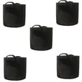thumbnail image 1 of Macetas de Tela Negra Resistente, Bolsas de Cultivo de Vegetales/Flores/Plantas, Macetas de Tela No Tejida Espesa con Asas (5 Galones), 1 of 5