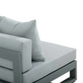 thumbnail image 4 of Krikacy 4-PCS Outdoor Rattan Set,All-Weather Patio Set,for Deck Lawn,Black Frame&White Fabric, 4 of 7