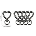 thumbnail image 3 of HomeDM 5Pcs Heart Swivel Keychain Clasp, Metal Spring Snap Keychain for Keychains Lanyard, Charm, Jewelry, DIY Crafts Supplies, 3 of 6