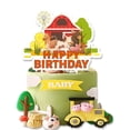 thumbnail image 3 of Vaca de granja, rancho, polluelo, animal, vajilla para fiesta de cumpleaños infantil, bandeja de papel, vaso de papel, pañuelos de papel, decoración, suministros para fiesta, 3 of 5