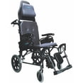 thumbnail image 1 of Silla de ruedas ergonómica reclinable Karman Healthcare MVP502TP-18 con asiento en V, color negro diamante, ruedas traseras de 35,5 cm y asiento de 45,7 cm de ancho., 1 of 1