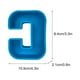 thumbnail image 3 of Molde de Letras Alfabéticas 3D de Silicona Letra M en Inglés | Molde Flexible y Reutilizable para Resina, Jabón, Vela y Manualidades DIY | Azul Liso | Decoración de Escritorio | 1 Pieza, 3 of 3
