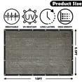 thumbnail image 2 of 90% Shade Cloth for Garden,Black Shade Mesh Tarp for Pergola Greenhouse Kennel, 2 of 7