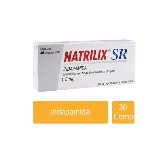 Indapamida Natrilix SR 1.5 mg 30 comprimidos