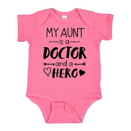 

Inktastic My Aunt is a Doctor and a Hero Gift Baby Boy or Baby Girl Bodysuit