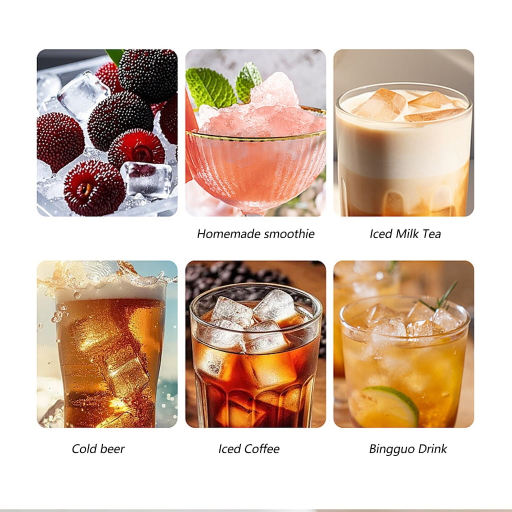 Semiconductor Low Noise Ice Maker Portable Ice Machine for Camping Household Multifunctional Ice Cubes