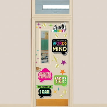 Growth Mindset Door Decor Kit - Educational - 30 Pieces