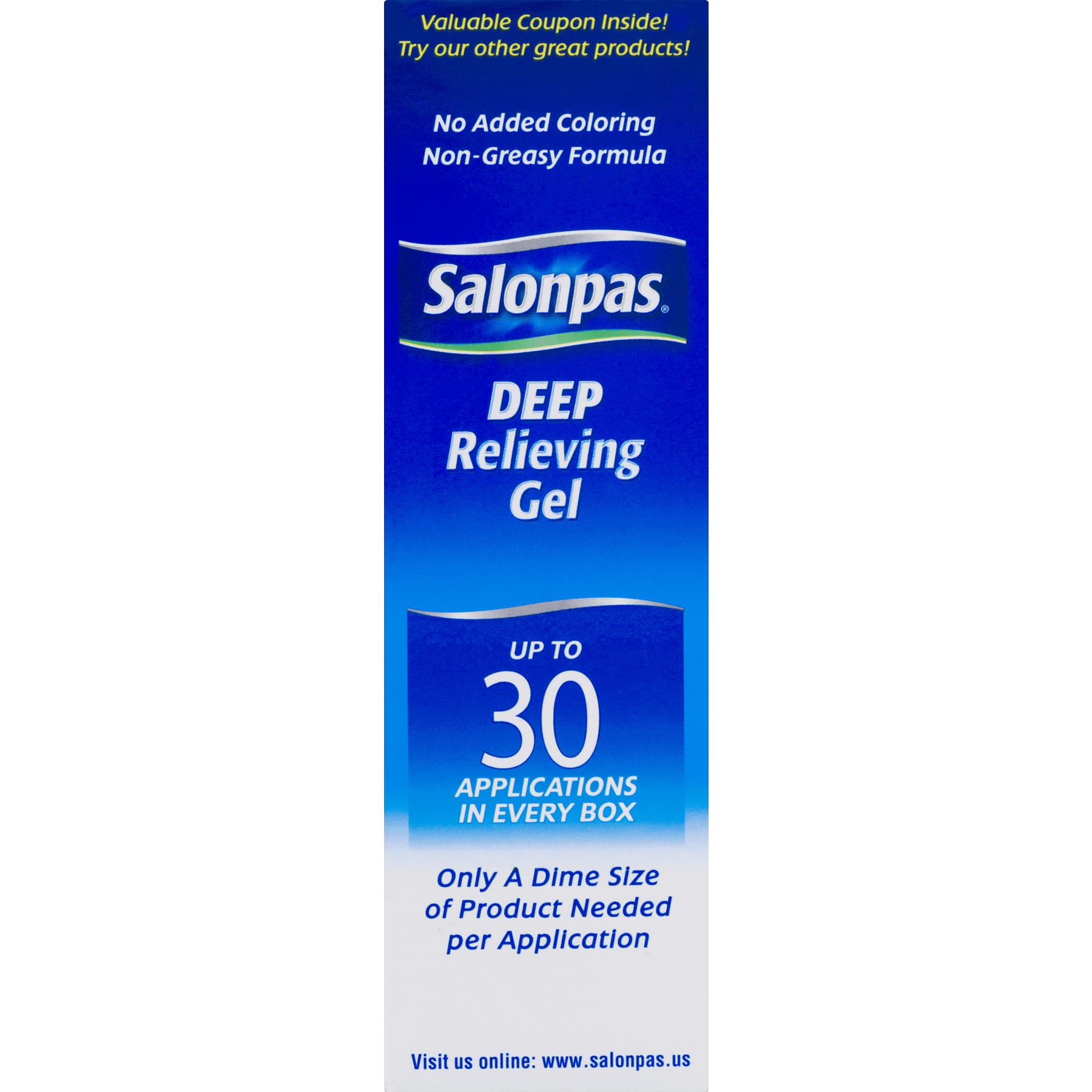 Salonpas Topical Analgesic Deep Relieving Gel, 2.75 Ounces