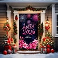 thumbnail image 5 of Fwttom Christmas Door Cover - Fabric Welcome Door Curtains, Party Holidays Christmas Decoration Door Covers for Front Door, 70.8" x 35.4", 5 of 8