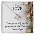 thumbnail image 1 of To My Love I Love You Not Only Infinity Knot Necklace Message Card, 1 of 7