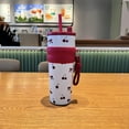 thumbnail image 5 of 24 OZ Stainless Steel Tumbler with Lid and Straw, Panda Insulated Water Bottle Leak Proof for Hot and Cold, Portable Iced Travel Coffee Mug, Reusable Thermal Coffee Cup For Women Women, 5 of 6