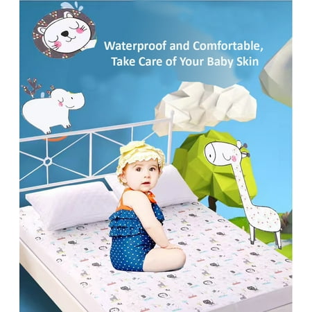 Children  Waterproof Comfortable Fitted Mattress  Pad Cover   Children  Waterproof Comfortable Fitted Mattress  Pad Cover
