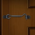 thumbnail image 4 of Hook Latch Barn Door Lock W/ Screws for Hardware Gate Closet Bedroom Black, 4 of 8
