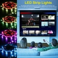 thumbnail image 3 of LED Strip Lights, 65.6ft RGB LED Light Strip 5050 LED Tape Lights, Color Changing LED Strip Lights with Remote for Home Lighting Kitchen Bed Strip Lights Decoration( Plug), 3 of 7